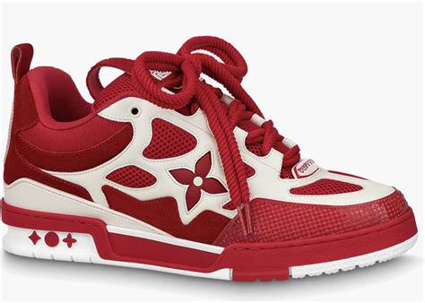 louis vuitton skate shoe red